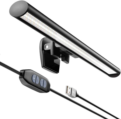 CATPOWER Monitor Light Bar – Slim Aluminum Screen Lamp for Clean Workstations, 4.8 oz, Travel Ready