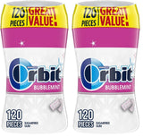 Orbit Bubblemint Sugar-Free Chewing Gum – Sugarless Dry Mouth Relief for Wellness Routines, 120 ct Resealable Bottle