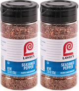 Lawry's Seasoned Pepper 2.25 oz – Slim Single-Shaker Spice for Clean Countertop Organization