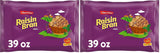 Malt-O-Meal Raisin Bran Cereal – Kid-Friendly High-Fiber Breakfast for the Family Table, 39 OZ Resealable Bag