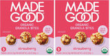 MadeGood Organic Strawberry Granola Bites – Nut-Free School Lunchbox Snack for Kids, 5 Individually Wrapped Pouches