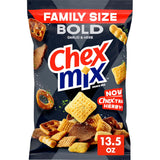 Chex Mix Bold Garlic and Herb Snack Mix – Portable Camping and Picnic Snack for Open-Air Adventures, Family Size 13.5 oz