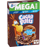 Quick Breakfast Cocoa Puffs Cereal, Made with Whole Grain for On-the-Go Families, Mega Size, 25.8 oz