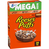 REESE'S PUFFS Cereal, 29 oz Mega Box – Fun Care Package Gift for College Students and Dorm Room Snacking
