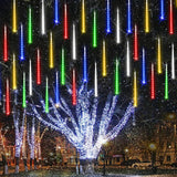 Joomer Meteor Shower Lights – Thoughtful Housewarming Gift for New Homeowners, 240 LED Cascading Set with Timer