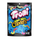 Trolli Sour Brite Crawlers Gummy Worms – Road Trip and Camping Snack, Resealable 14 oz Travel Bag