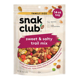Snak Club Sweet & Salty Trail Mix, Family Size – Hiking Trail Snack for Active Adults, Resealable 14 oz Pouch