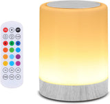 OORUN Touch Bedside Lamp – Thoughtful Birthday Gift for Mom, RGB Mood Light with Remote