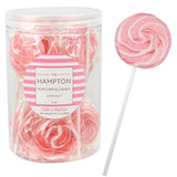 Hampton Popcorn & Candy Company Swirl Lollipops 24 Pack – Nostalgic Birthday Gift for Mom and Candy Buffet Hostess Favor