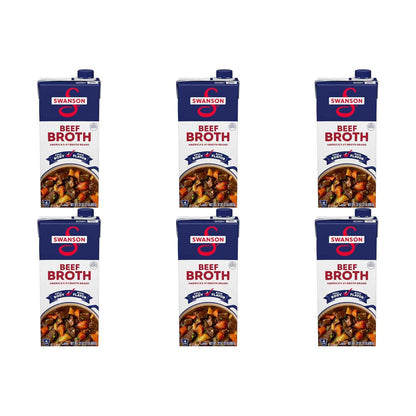 Swanson 100% Natural Beef Broth – Simple, Clean-Ingredient Pantry Essential for Uncluttered Kitchens