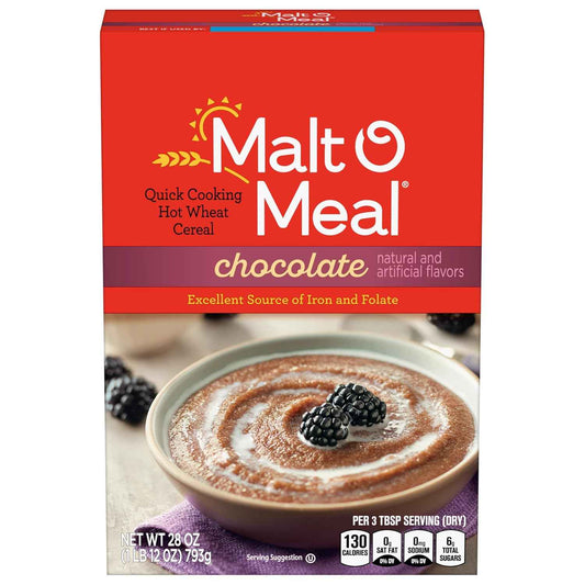 Malt-O-Meal Original Hot Cereal for Kids' Breakfast Table, Quick Cooking Family Friendly Wheat Bowl
