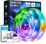 DAYBETTER Waterproof LED Strip Lights – Housewarming Gift for Women and Moms with 32.8ft of Customizable Color
