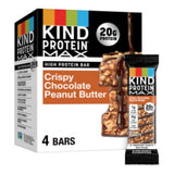 KIND Protein MAX Crispy Chocolate Peanut Butter Bars – Self-Care Snack for Home Wellness Routines, 20g Protein for Mindful Cravings