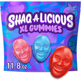 SHAQ-A-LICIOUS XL Individually Wrapped Gummy Snack Packs for Tailgates, Picnics, and Fall Camping Trips, 8.5 oz Sour Halloween Candy