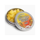 Iconic Candy Retro Sours Hard Tangy Candy Tin – Sour Candy Challenge Snack for Gaming Sessions, Citrus Flavor