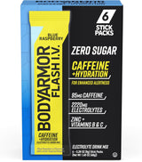 BODYARMOR Flash IV Electrolyte Packets – Clutter-Free Hydration for Capsule Pantries, Single-Serve Electrolyte Sticks
