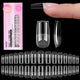 2-6-Medium Square 160pcs (Flat-X Nail Tips )
