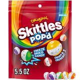 Skittles Pop'd Sour Freeze Dried Candy – Playdate Snack for Kids' Lunchboxes, 5.5 oz Resealable Pouch