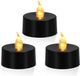 Warm Yellow Light, Black Base - 50 Pack