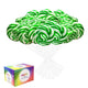Green Swirl lollipops