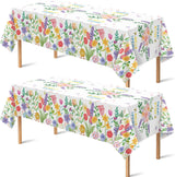 OHOME Outdoor Halloween Tablecloth 2-Pack – Weather-Resistant Polyester Cover for Patio and Yard Parties