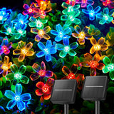 Brightown Solar Cherry Blossom String Lights – Thoughtful Birthday Gift for Mom & Women, Patio Garden Decor