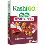 Kashi GO Protein Cereal – Portable Breakfast for Camping Mornings and Cabin Getaways, 17.4oz Resealable Box