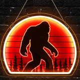 Cryptid Co. Bigfoot Neon Light – Safe Kids Bedroom Nightlight and Nursery Decor, Cool to Touch Silicone LED Cryptid Wall Art