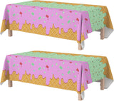 OHOME Halloween Decorations - Disposable Plastic Halloween Tablecloth for Living Room Party Aesthetic and Dining Room Halloween Setup, 2 Pack