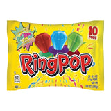 Ring Pop Individually Wrapped Care Package Candy for College Students & Nostalgic Adults – 10 Count Lollipop Variety Pack