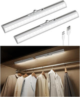 EZVALO Rechargeable LED Cabinet Lights, 2 Pack — Curved Glare-Free Design for Cozy Living Room and Closet Decor
