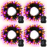 Brightever 4-Pack Waterproof String Lights – 16.5ft Battery Powered LEDs for Patio, Deck, and Garden Parties