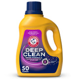 ARM & HAMMER Deep Clean Odor Formula Liquid Laundry Detergent, Radiant Burst Scent – Active Lifestyle Detergent for Hiking, Camping, and Trail Day Apparel, 150 Fl Oz, 100 Loads