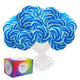 Blue White Swirl Lollipops