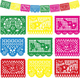 OHOME Outdoor Halloween Decorations - 12pc Weather Ready Trunk or Treat Banner for Porch Patio and Yard Fall Display
