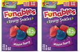Funables Fruity Snacks Mixed Berry, Grab-and-Go Pouch for School Cafeteria and Study Sessions, 22-Count