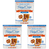 Snack Factory Pretzel Crisps Gluten Free – Lunchbox-Safe Crunch for Kids' School Snacks, Original Baked 5 oz Bag