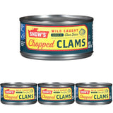 Snow's Ocean Chopped Clams 51 oz Can - High-Volume Pantry Stock for Commercial Kitchen Efficiency
