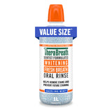TheraBreath Whitening Mouthwash Dazzling Mint – Nightly Self-Care Rinse for Stain-Free Smiles, 1 Liter