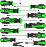 Amartisan 10-Piece Magnetic Screwdriver Set – Clean Storage Solution for Clutter-Free Workshops, Transparent Bucket