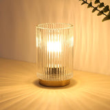 Portable Cordless Glass Lantern Lamp for Camping, Patios, and Outdoor Dining Ambiance