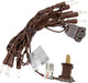 6.5ft - 10 Bulbs Connectable - Brown