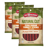 Old Wisconsin Zero Sugar Turkey Snack Sticks – Hiking Trail Protein, Ready to Eat Hardwood Smoked Fuel for Backcountry