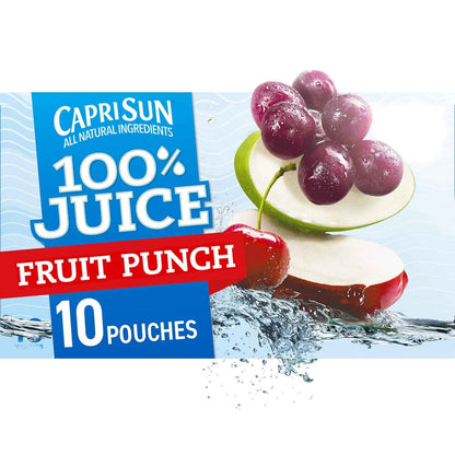 Capri Sun Fruit Punch Juice Pouches – Clean-Ingredient Drink Swap for Sodas and Juice Cocktails