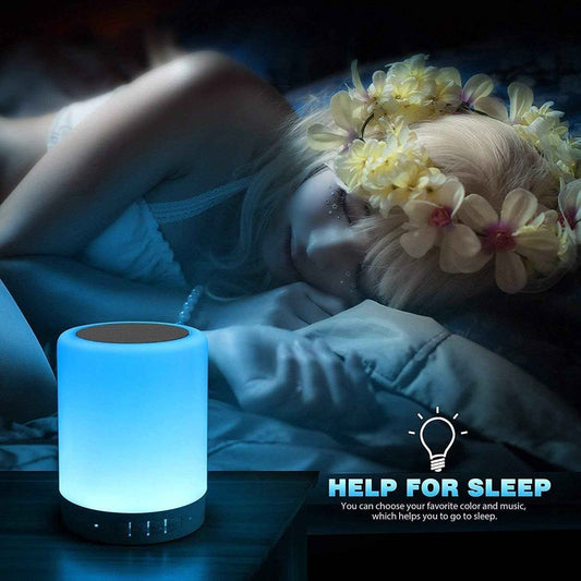 Elecstars 3-in-1 Night Light Bluetooth Speaker - Unique Housewarming Gift for Men and Women, Waterproof LED Lamp with Speakerphone for Patio and Bedroom