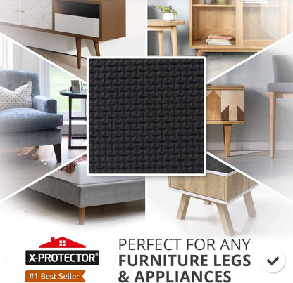 X-PROTECTOR Non Slip Furniture Pads – Nursery Safe Furniture Grippers, Stops Dresser Sliding