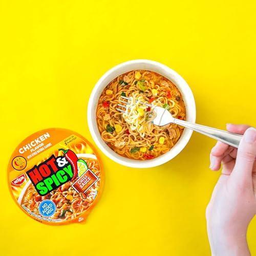 thick noodles formulated with tapioca starch for chewy texture