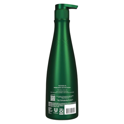 thickening complex with cuticle actives that shields against external damage and smooths the hair surface