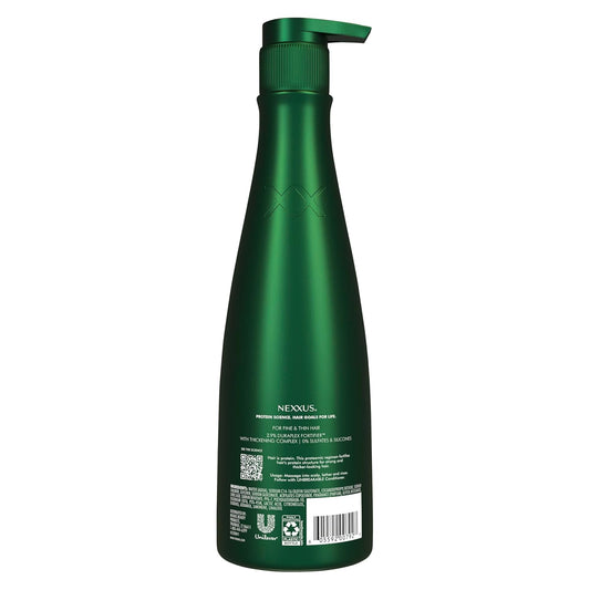 thickening complex with cuticle actives that shields against external damage and smooths the hair surface