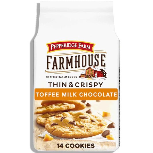 Pepperidge Farm Farmhouse Thin & Crispy Cookies – Lunchbox Snack for Kids, Made with Real Ingredients